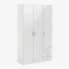 Garderobeskab Space m. 3 Låger og 3 Skuffer