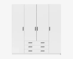 Garderobeskab Sprint m. 4 Låger og 3 Skuffer