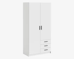 Garderobeskab Sprint m. 2 Låger og 3 Skuffer