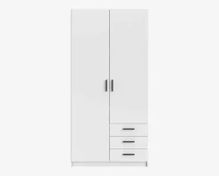 Garderobeskab Sprint m. 2 Låger og 3 Skuffer