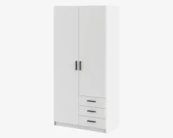 Garderobeskab Sprint m. 2 Låger og 3 Skuffer