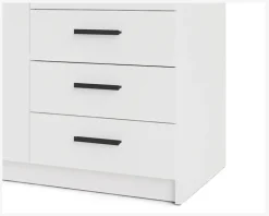 Garderobeskab Sprint m. 2 Låger og 3 Skuffer