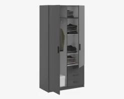 Garderobeskab Sprint m. 2 Låger og 3 Skuffer