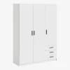 Garderobeskab Sprint m. 3 Låger og 3 Skuffer