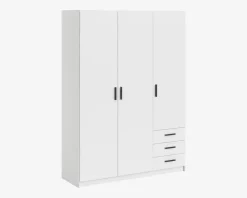 Garderobeskab Sprint m. 3 Låger og 3 Skuffer