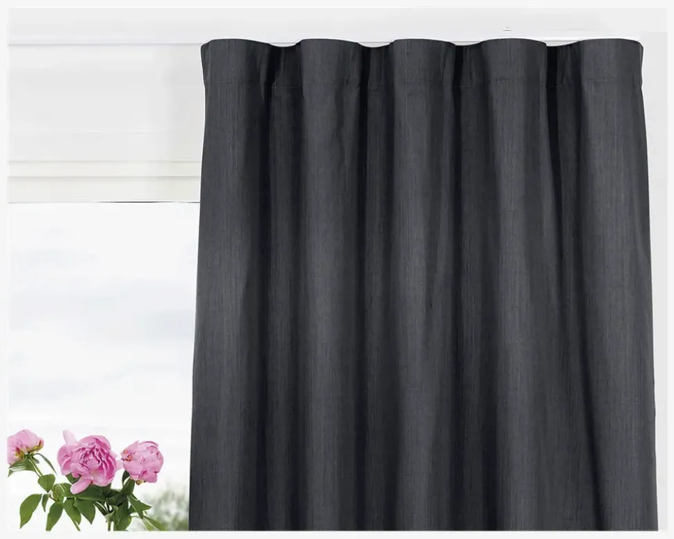 Gardin Sort 135x250 cm 1 Stk.