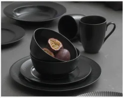 Groovy Midd. Tallerken Sort Ø27 cm