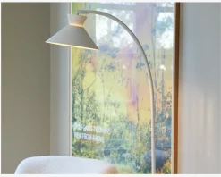 Gulvlampe Dial H.150 cm Hvid