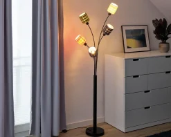 Gulvlampe filt vævet H.173 cm