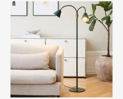 Gulvlampe Hygge grøn H. 135 cm