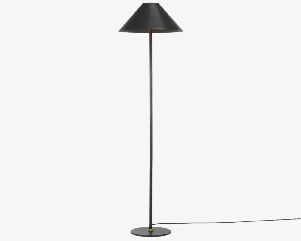 Gulvlampe Hygge sort H. 140 cm