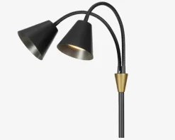 Gulvlampe Hygge sort H. 135 cm