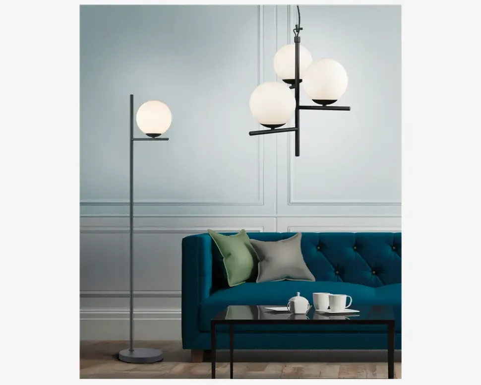 Gulvlampe Pure Sort H.150 cm