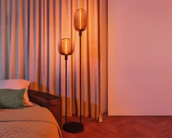 Gulvlampe Stick 2xE27 H.146 cm