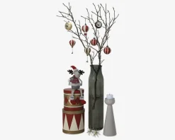 Gulvvase grå H. 76 cm