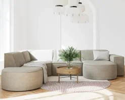 Halvrund Puf Quadrato