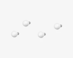 Harlekin Knage 4 Stk. Hvid