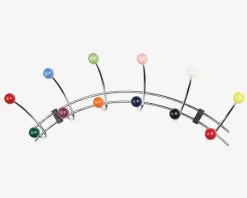 Harlekin Knagerække 6 Krom