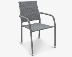 Havestol grå mix polyrattan