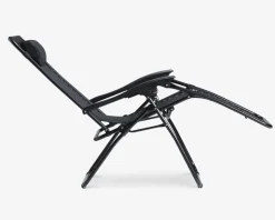 Havestol med nakkepude og fodstøtte