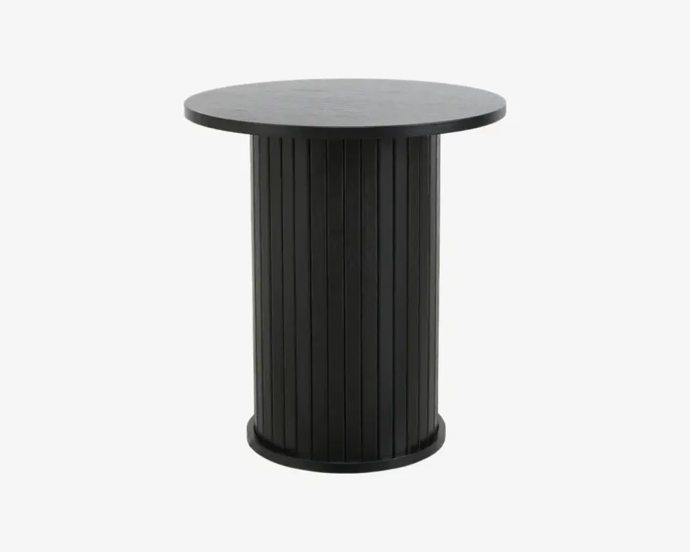 Hjørnebord Nola Sort Eg Ø-50 cm