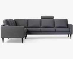 Hjørnesofa Grå Slidstærkt møbelstof