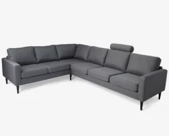 Hjørnesofa Grå Slidstærkt møbelstof