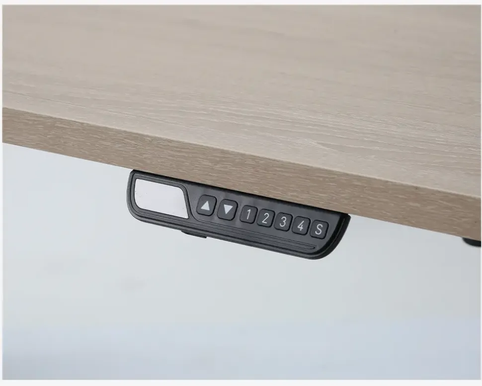 Hæve-Sænkebord 70x130 cm Eg/Sort