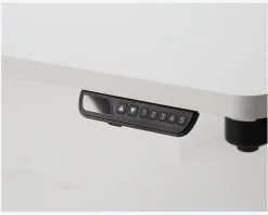 Hæve-Sænkebord 70x130 cm Hvid/Hvid