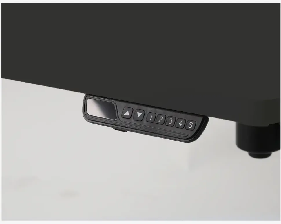 Hæve-Sænkebord 80x160 cm Sort/Sort