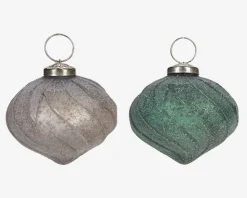 Julekugle Onion Grøn/Hvid