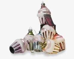 Juleornament cupcake ass H.9,8 cm