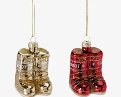 Juleornament moon boots ass H.6 cm