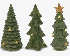 Juletræ LED grøn ass 15,5 cm