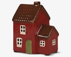 Keramikhus rød H.10 x B.8 cm