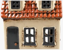 Keramikhus Til Lys Beige H.15 cm