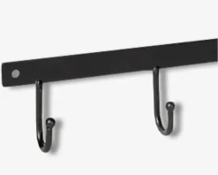 Knagerække m/5 metal L.42 cm