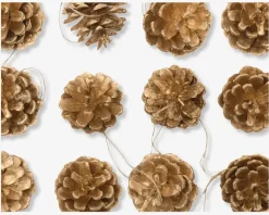 Kogler guld 12 stk. H.5 cm