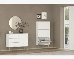 Kommode Bodo med 4 skuffer hvid