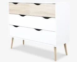 Kommode Delta m. 4 skuffer