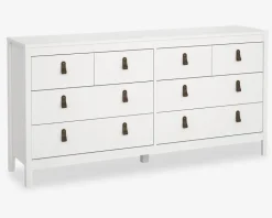 Kommode Madrid med 8 skuffer hvid