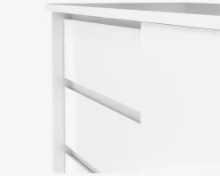 Kommode Naia med 3 skuffer og en skydedør hvid