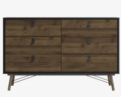 Kommode Ry m. 6 skuffer