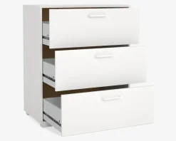 Kommode Sofia hvid med 3 skuffer