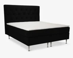 Komplet Continentalseng 180 x 200 cm sort