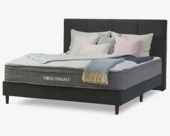 Komplet seng 180 x 200 cm grå