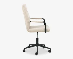 Kontorstol beige møbelstof