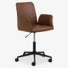 Kontorstol cognac kunstlæder