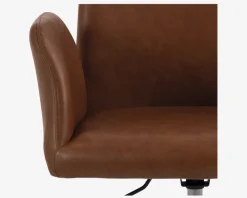 Kontorstol cognac kunstlæder