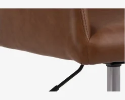 Kontorstol cognac kunstlæder